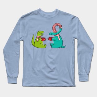 Cozy Dinosaurs Long Sleeve T-Shirt